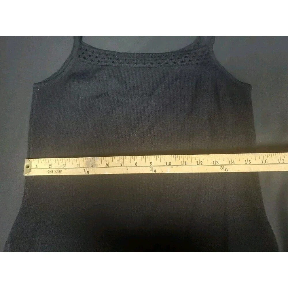 St. John Collection Santana Black Knit Sweater (Size 2) Tank (Size P) Set